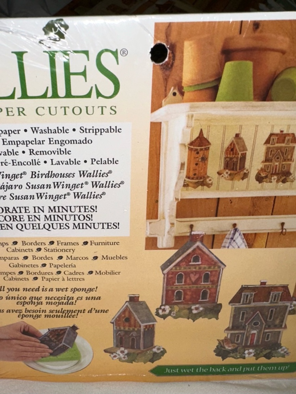 Wallis Susan Winget Birdhouse Wall Decals — Green and Brown